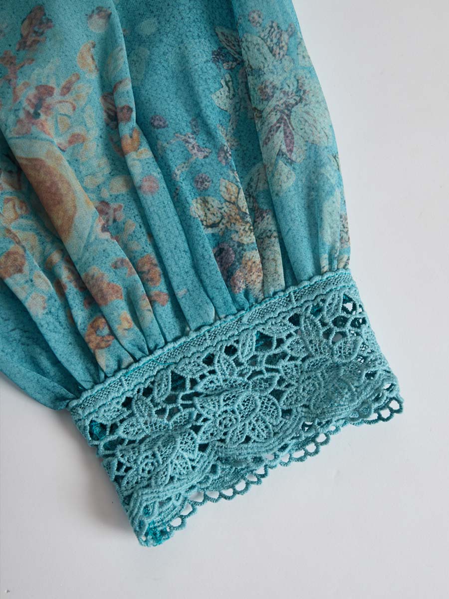 Willa London™ | Ethereal Lace Floral Blouse