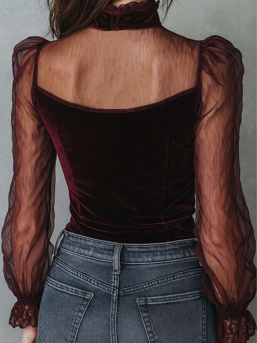 Willa London™ | Velvet Elegance Blouse