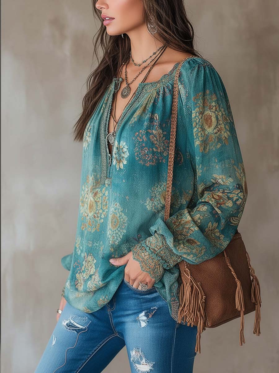 Willa London™ | Ethereal Lace Floral Blouse