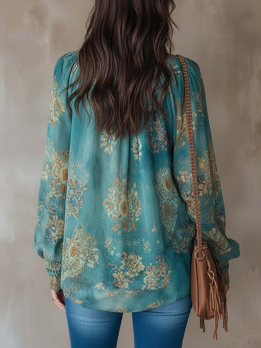 Willa London™ | Ethereal Lace Floral Blouse