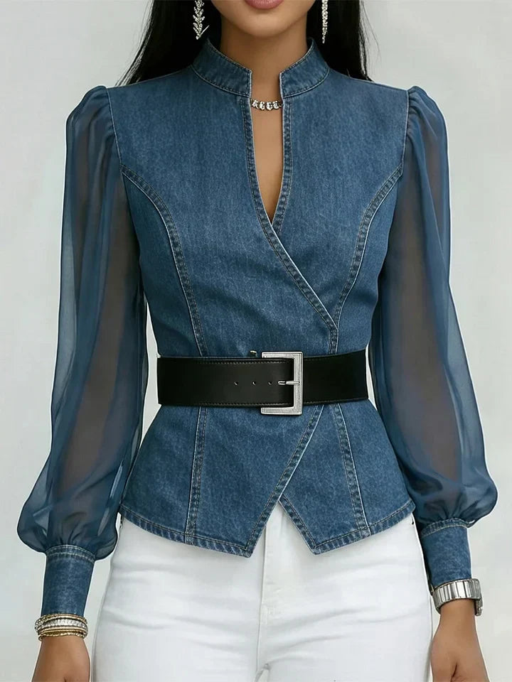 Willa London™ | Elegant Denim Chemisier