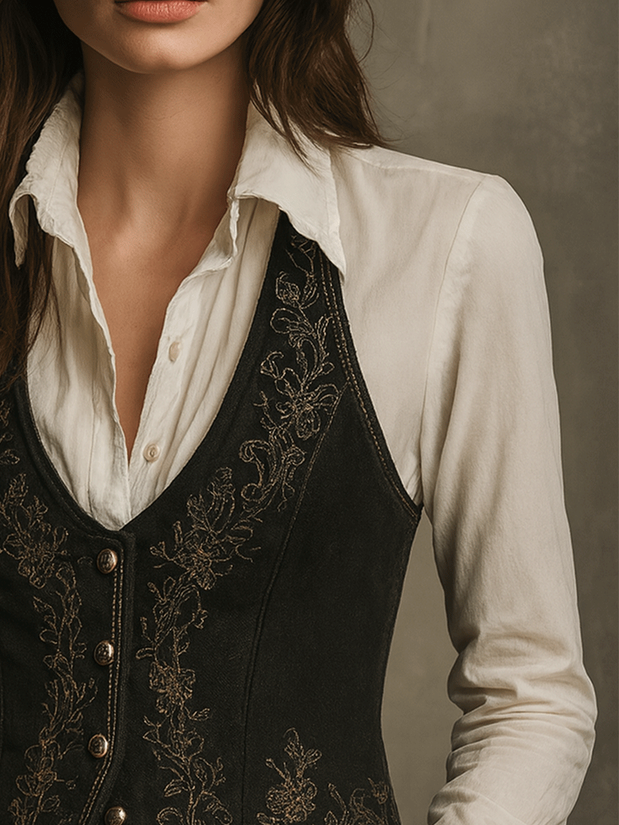 Willa London™ | Velvet Bohemian Elegance Waistcoat