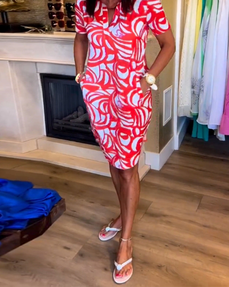 Willa London™ | Mira V-Neck A-Line Dress