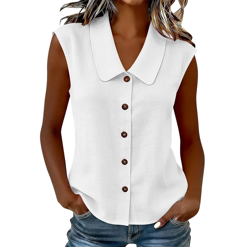 Willa London™ | Serene V-Neck Sleeveless Blouse