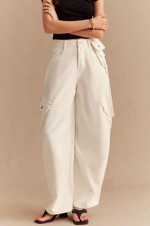 Willa London™ | Asymmetrical Elegance Wide Leg Jeans