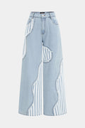 Willa London™ | Artisan Patchwork Wide Leg Jeans