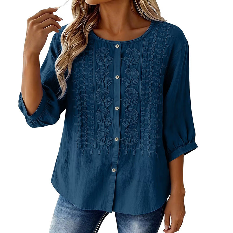 Willa London™ | Artisan Floral Blouse