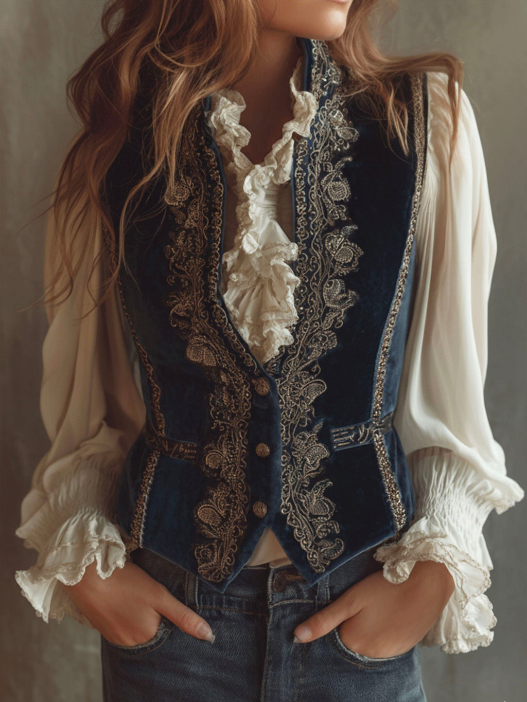 Willa London™ | Baroque Elegance Velvet Vest