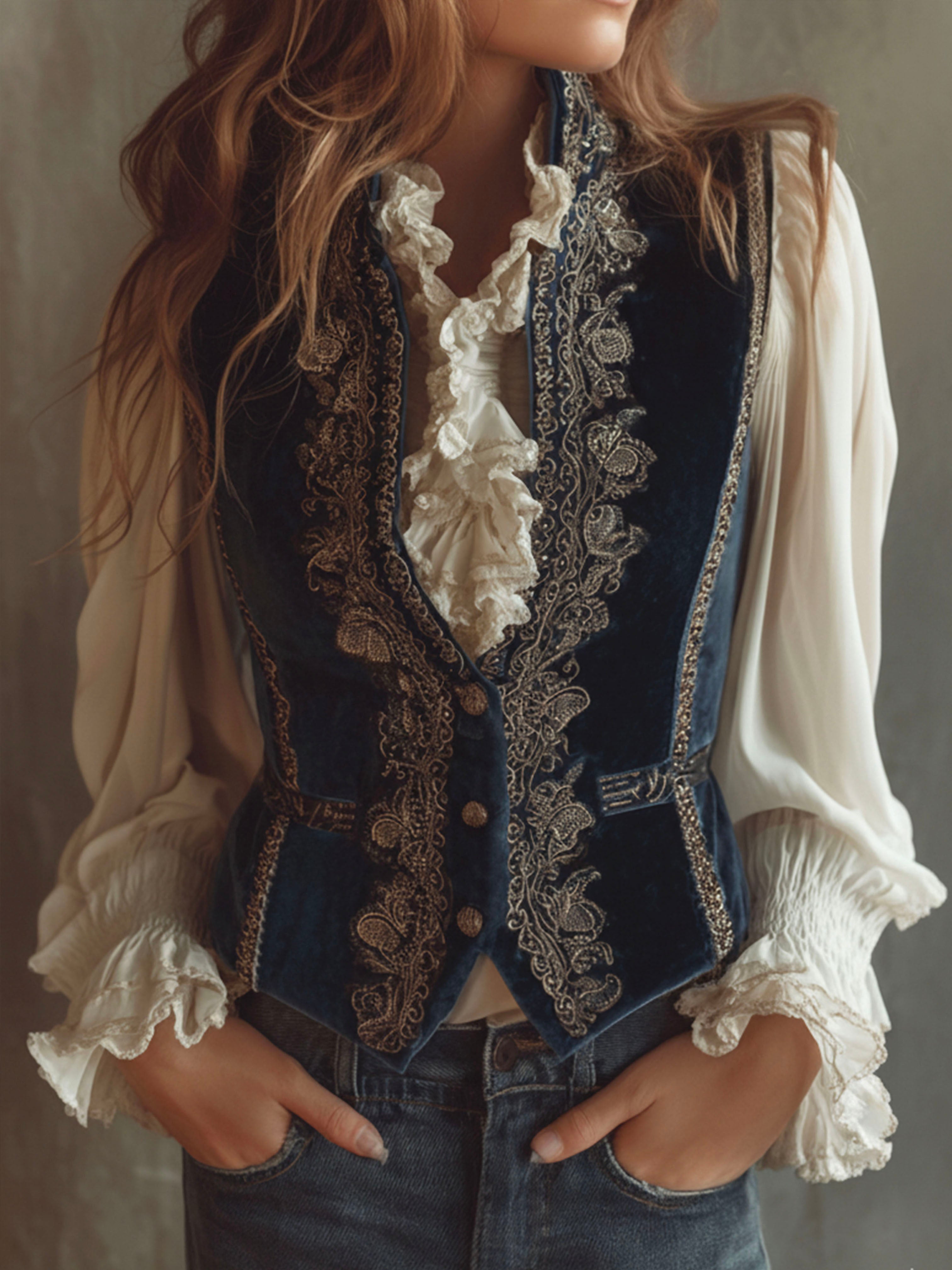 Willa London™ | Baroque Elegance Velvet Vest