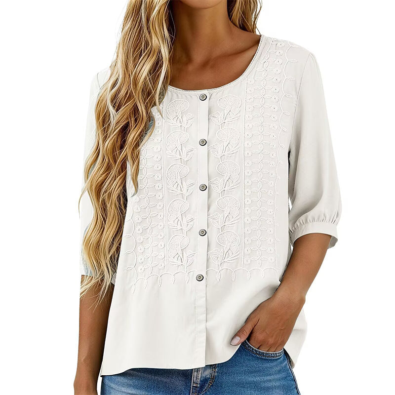 Willa London™ | Artisan Floral Blouse