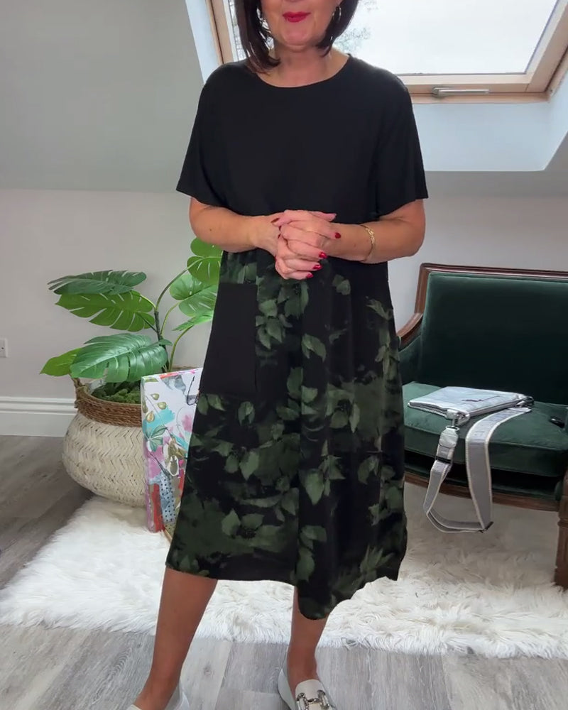 Willa London™ | Floral Patchwork Casual Dress