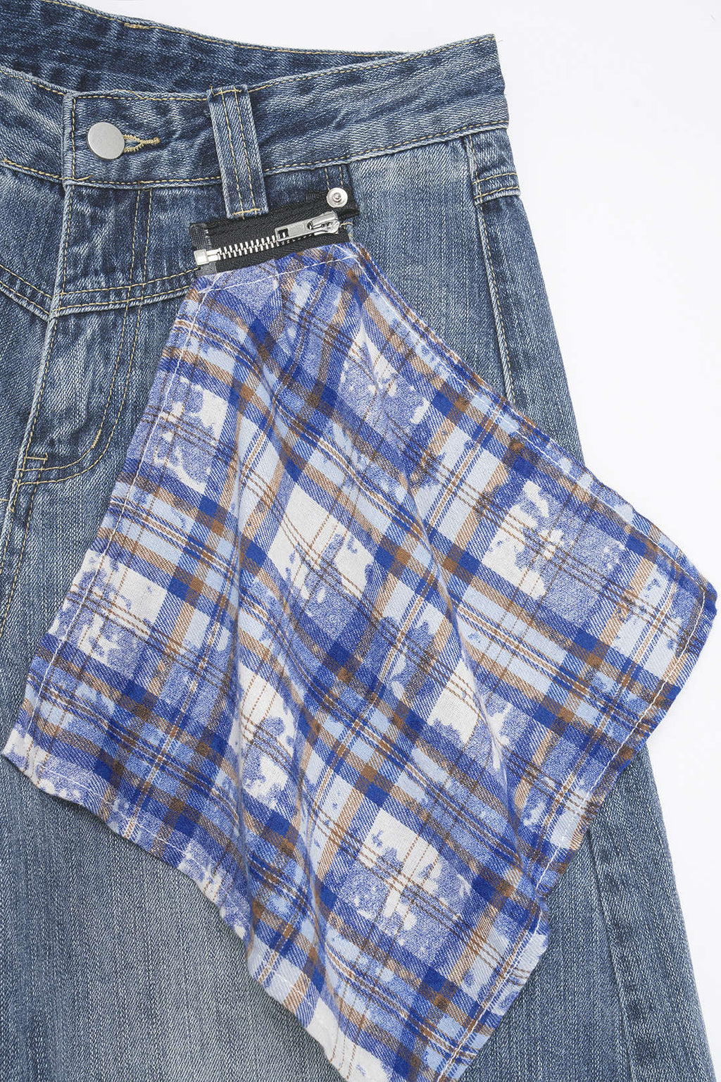 Willa London™ | Patchwork Elegance Barrel Jeans
