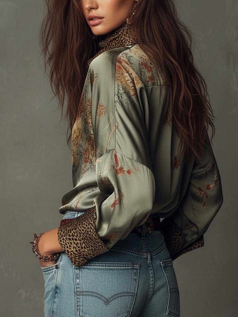 Willa London™ | Bohemian Luxe Satin Shirt