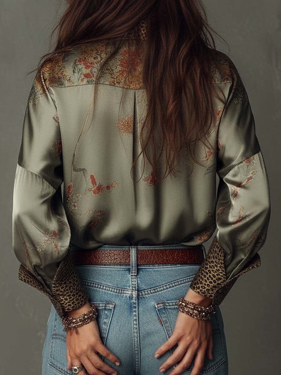 Willa London™ | Bohemian Luxe Satin Shirt
