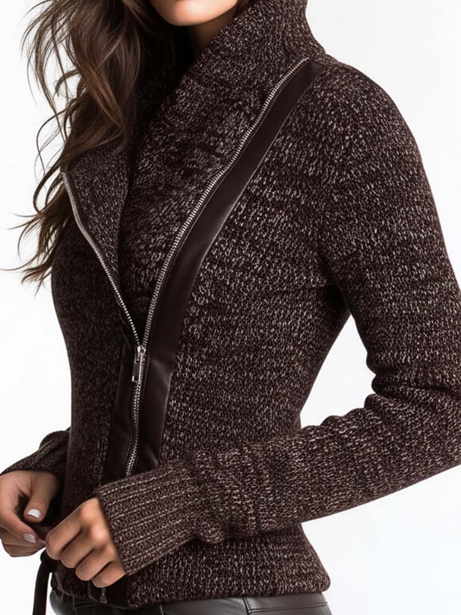 Willa London™ | Asymmetrical Luxe Knit Jacket