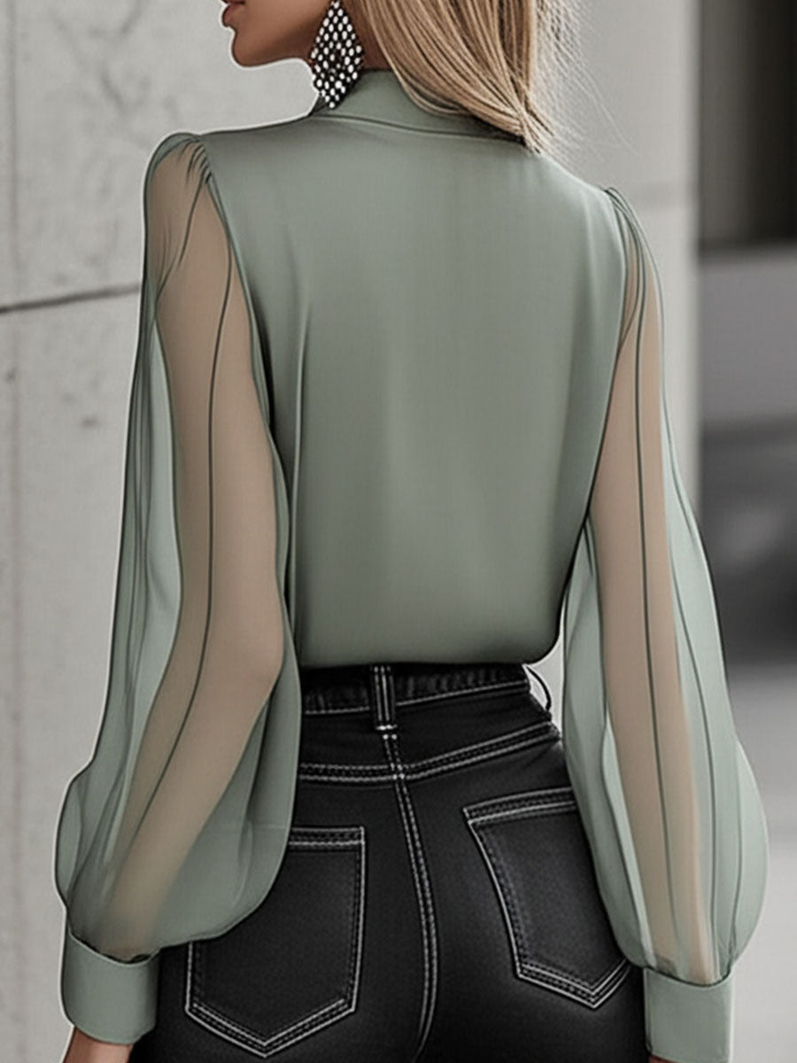 Willa London™ | Elegance in Sheer Blouse