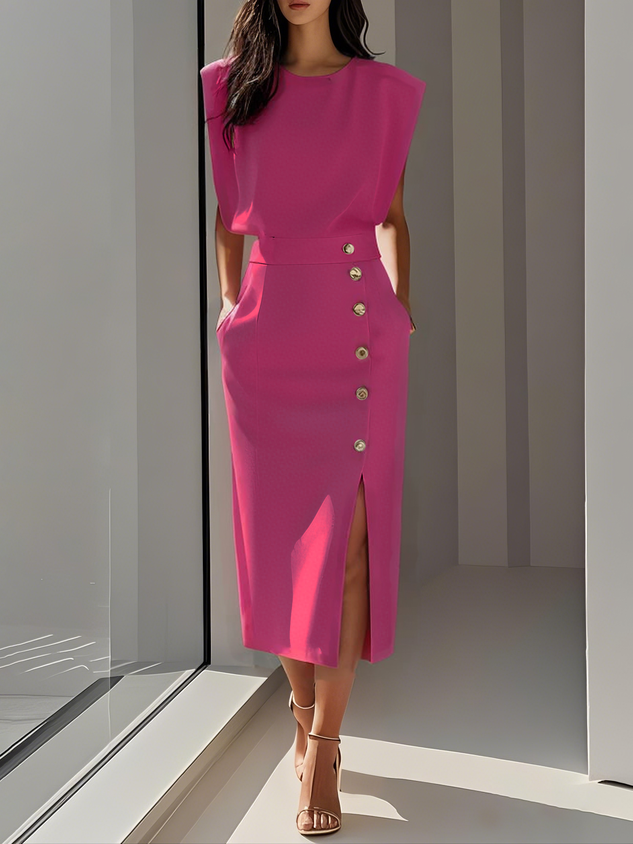 Willa London™ | Serene Elegance Midi Dress