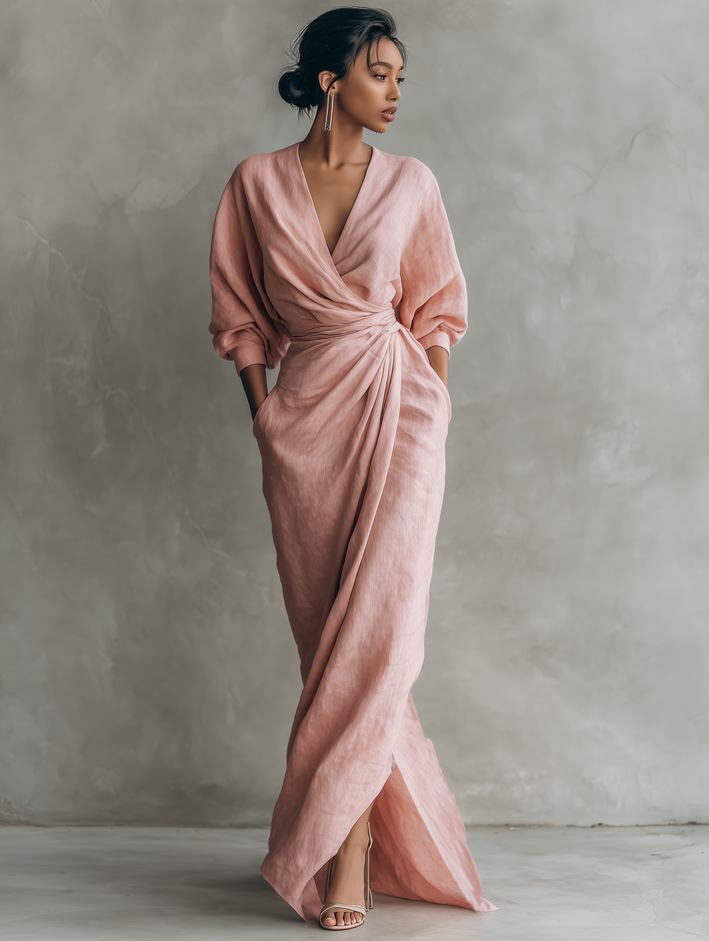 Willa London™ | Serene Linen Maxi Dress