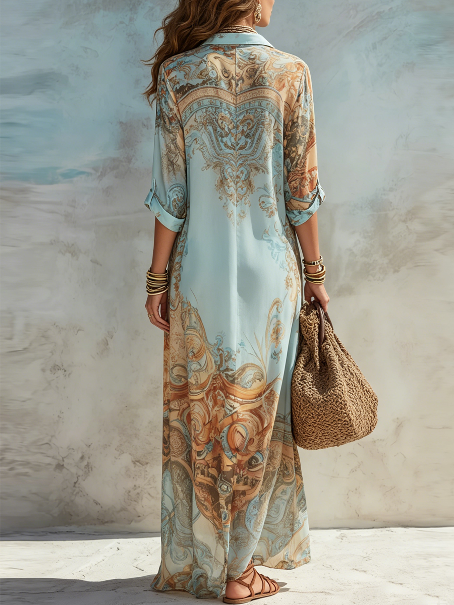 Willa London™ | Serene Bohemian Shirt Dress