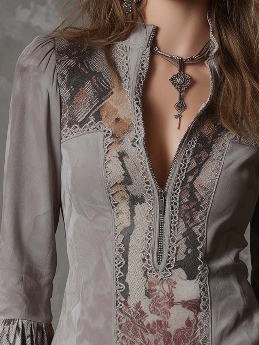 Willa London™ | Vintage Lace Patchwork Blouse