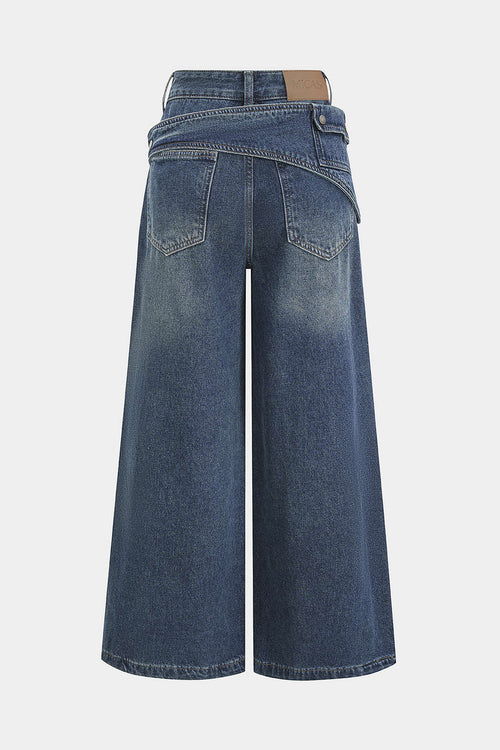 Willa London™ | Asymmetrical Elegance Denim Trousers