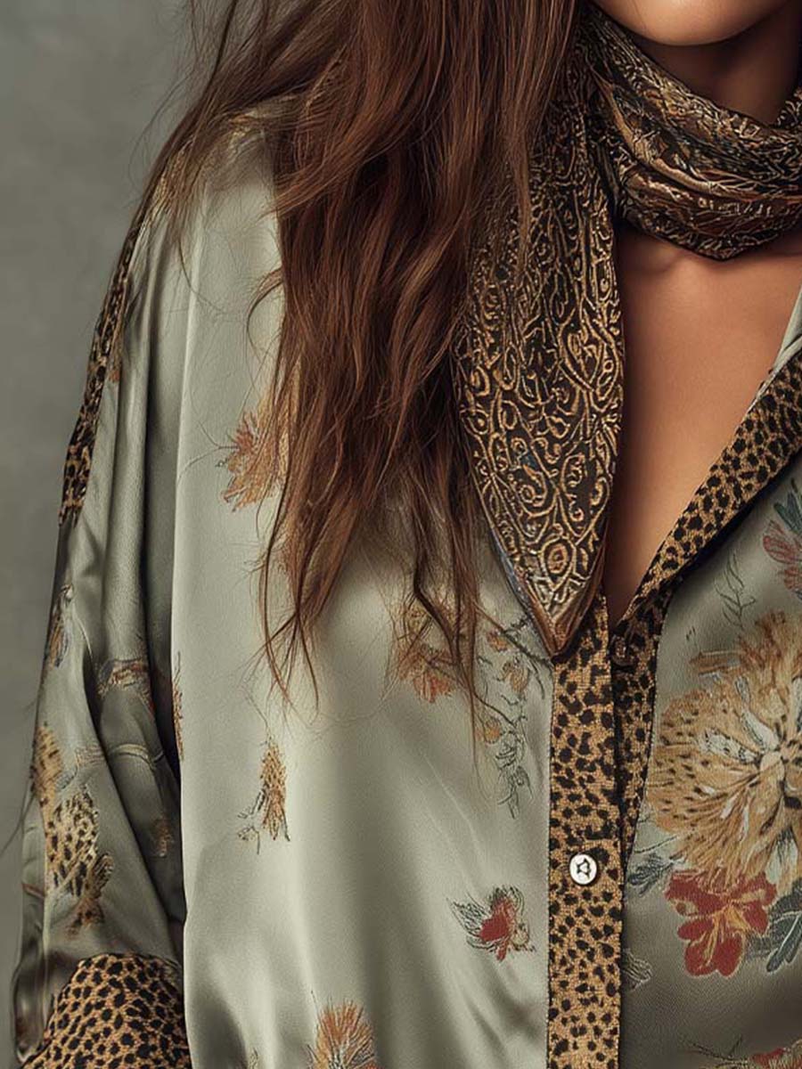 Willa London™ | Bohemian Luxe Satin Shirt