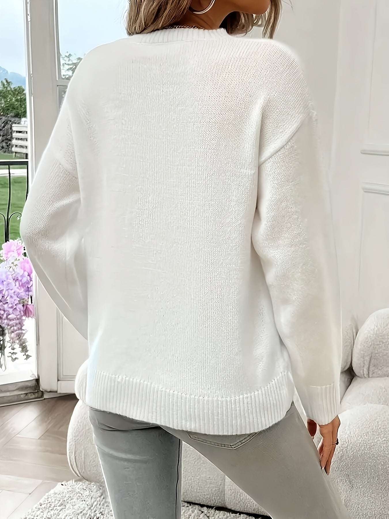 Willa London™ | Geometric Heart Knit Sweater
