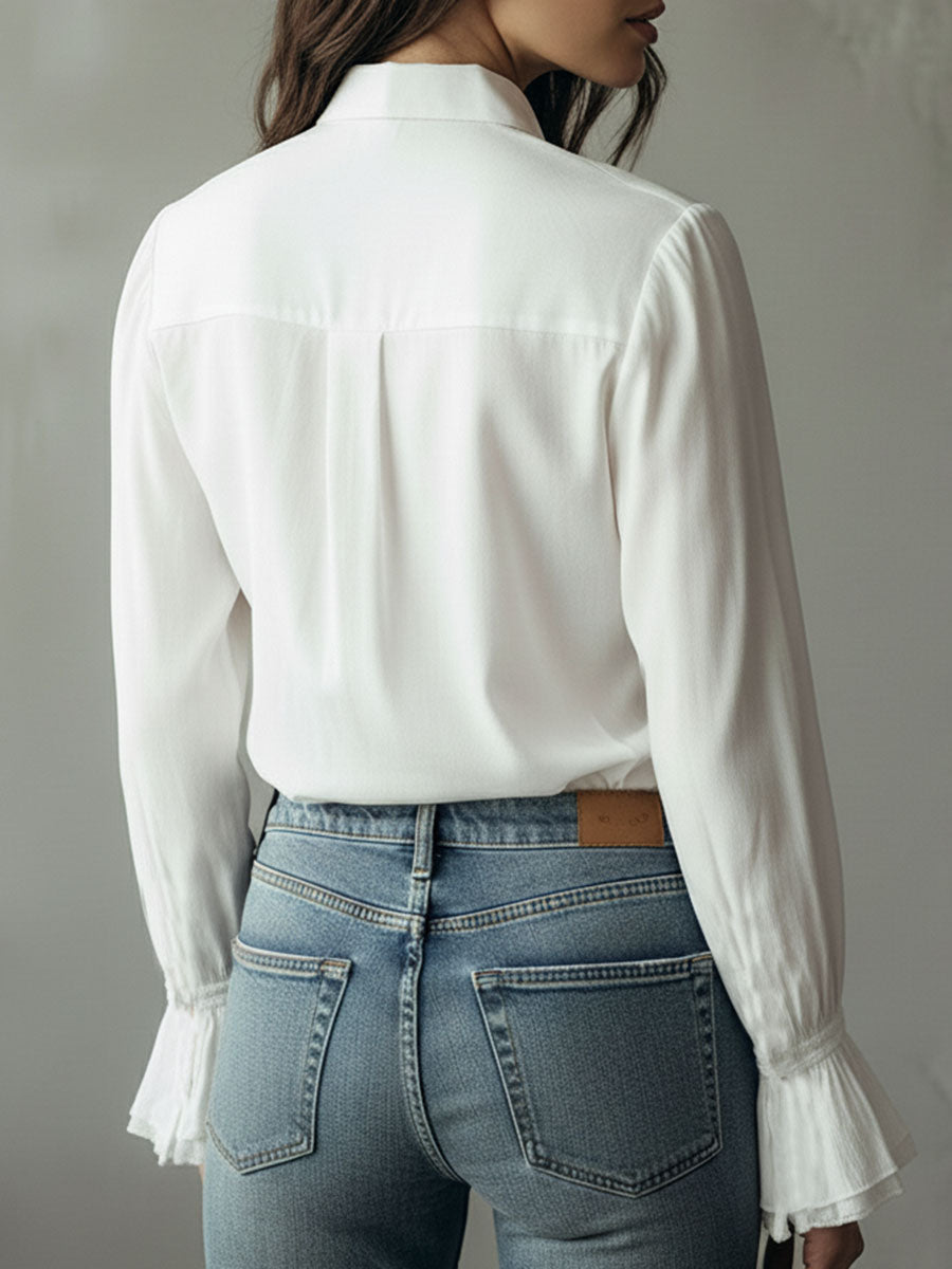 Willa London™ | Ruffled Elegance Shirt