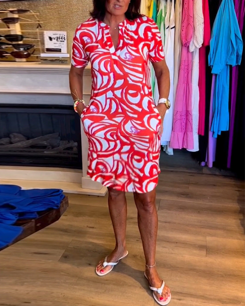 Willa London™ | Mira V-Neck A-Line Dress