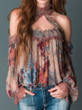 Willa London™ | Bohemian Blossom Halter Blouse