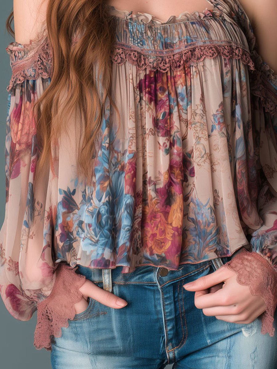 Willa London™ | Bohemian Blossom Halter Blouse