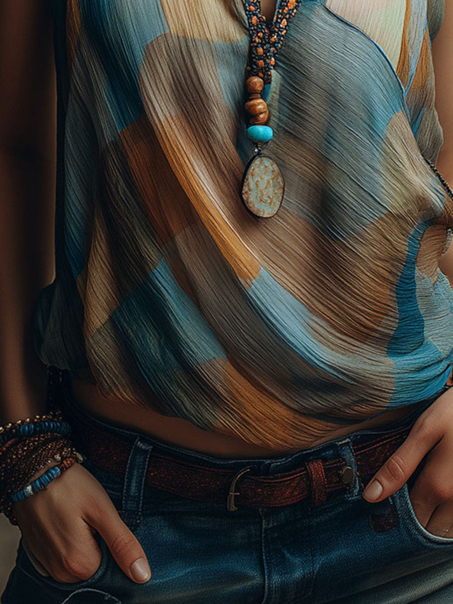 Willa London™ | Bohemian Breeze Halter Blouse