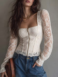 Willa London™ | Lace Corset Elegance Blouse