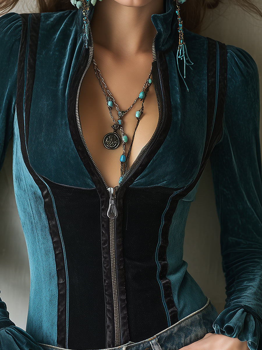 Willa London™ | Velvet Elegance Blouse