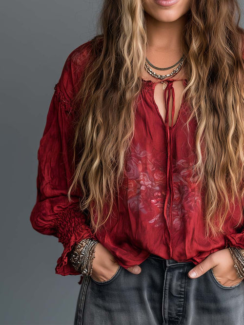 Willa London™ | Bohemian Elegance Blouse