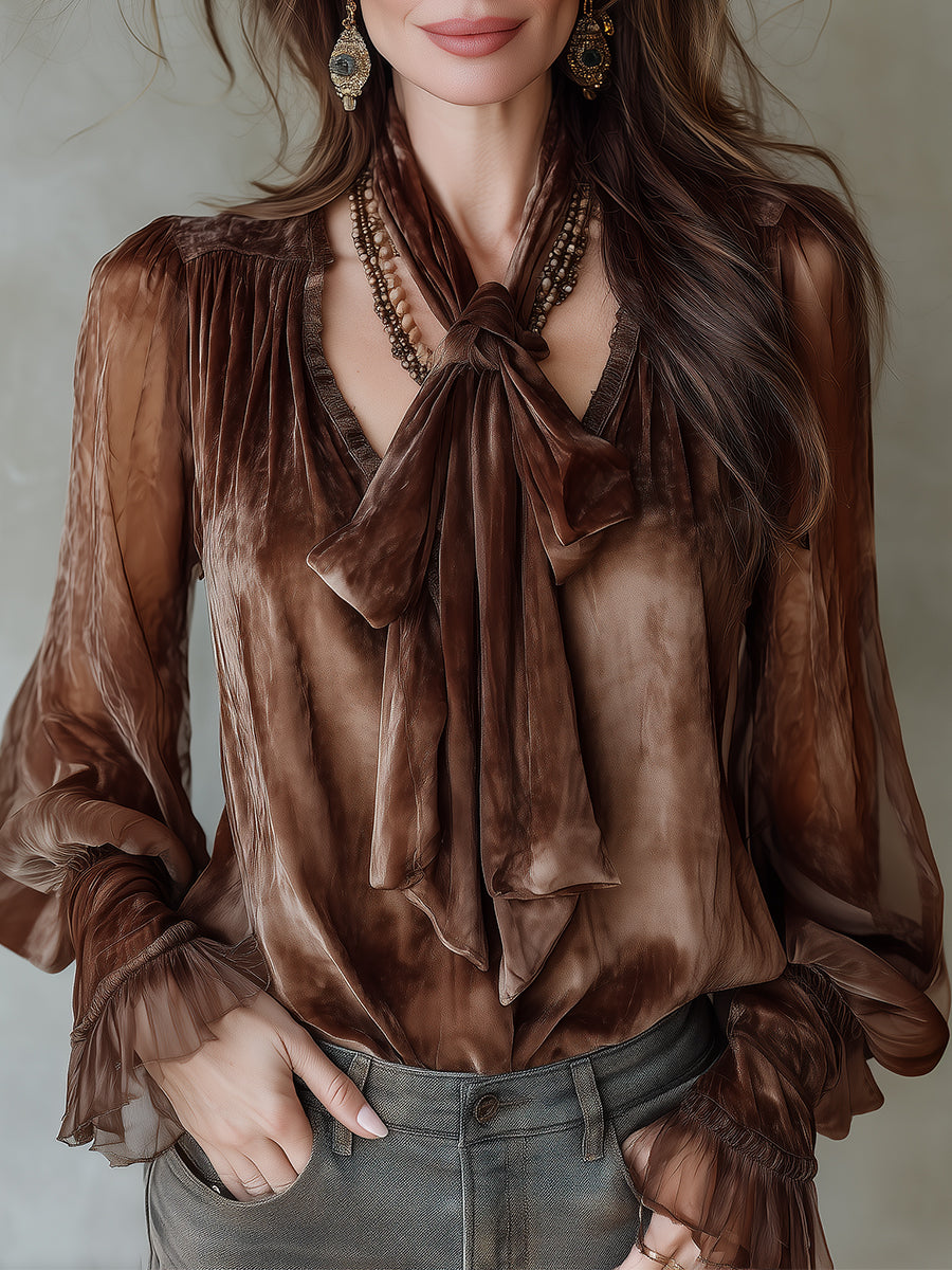 Willa London™ | Seraphina Bow-Tie Blouse