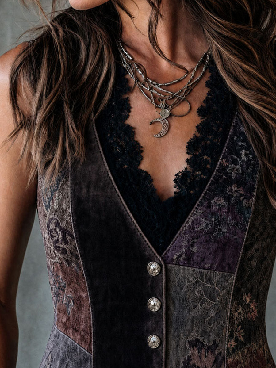 Willa London™ | Velvet Bohemian Charm Vest