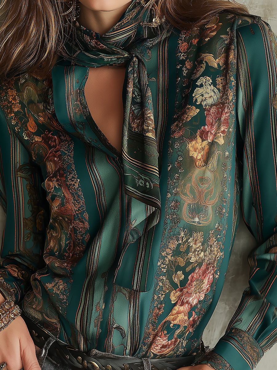 Willa London™ | Vintage Elegance Satin Blouse