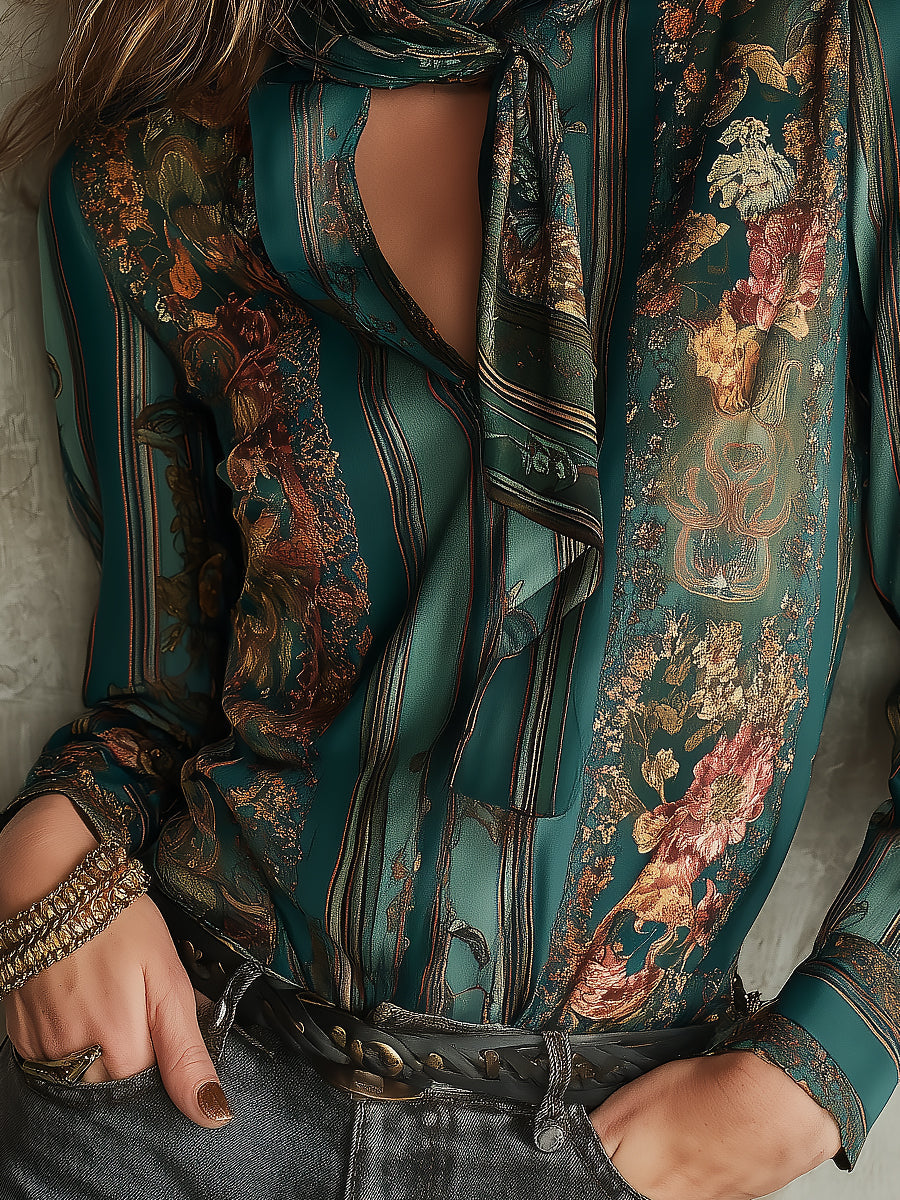 Willa London™ | Vintage Elegance Satin Blouse