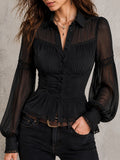 Willa London™ | Ethereal Boho Chiffon Blouse