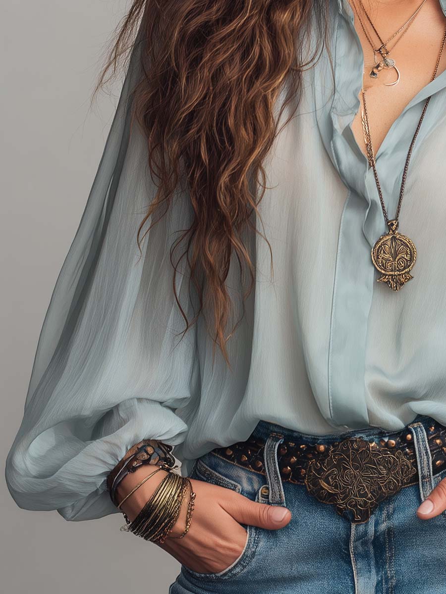 Willa London™ | Sheer Elegance Blouse