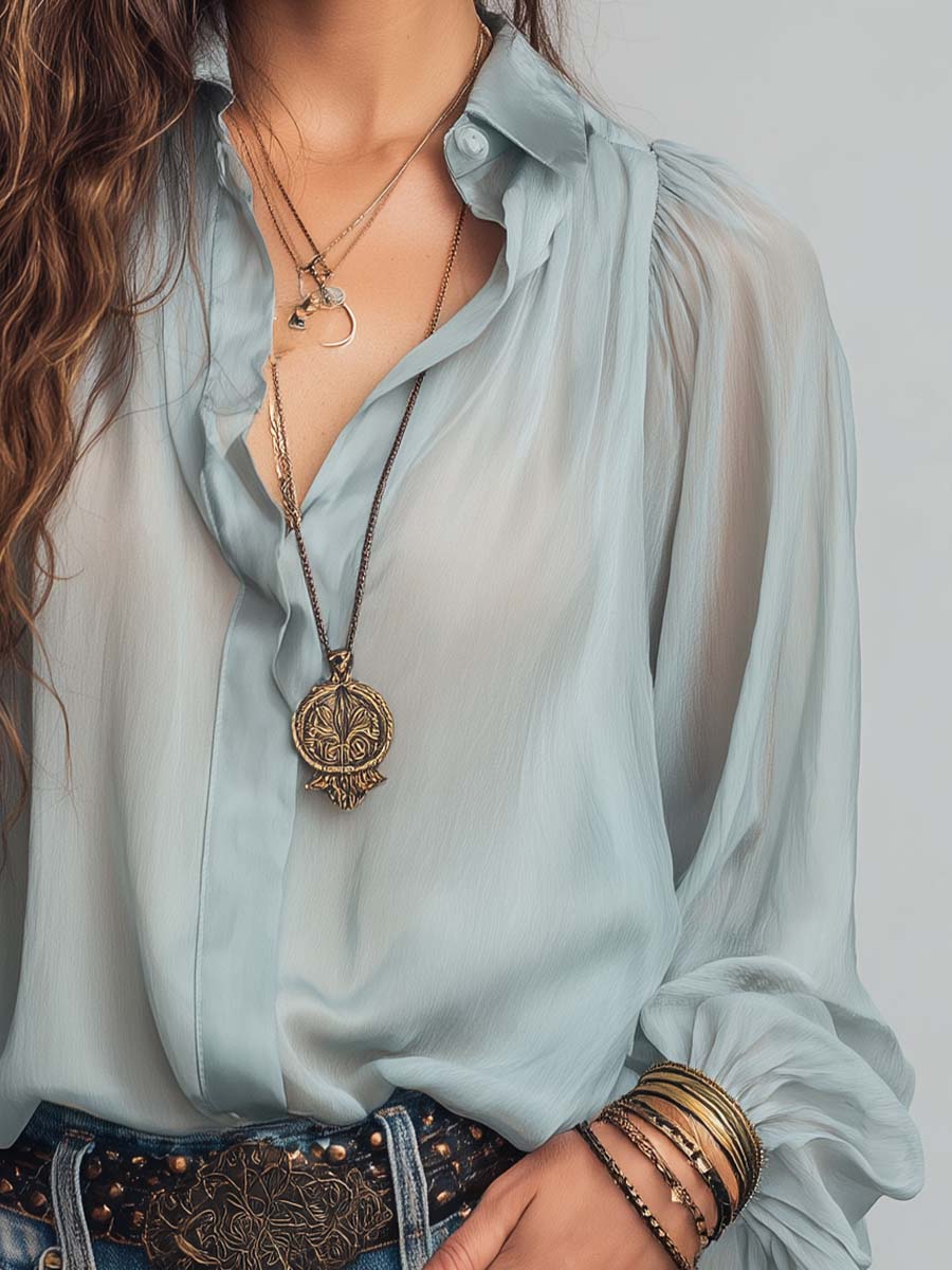 Willa London™ | Sheer Elegance Blouse