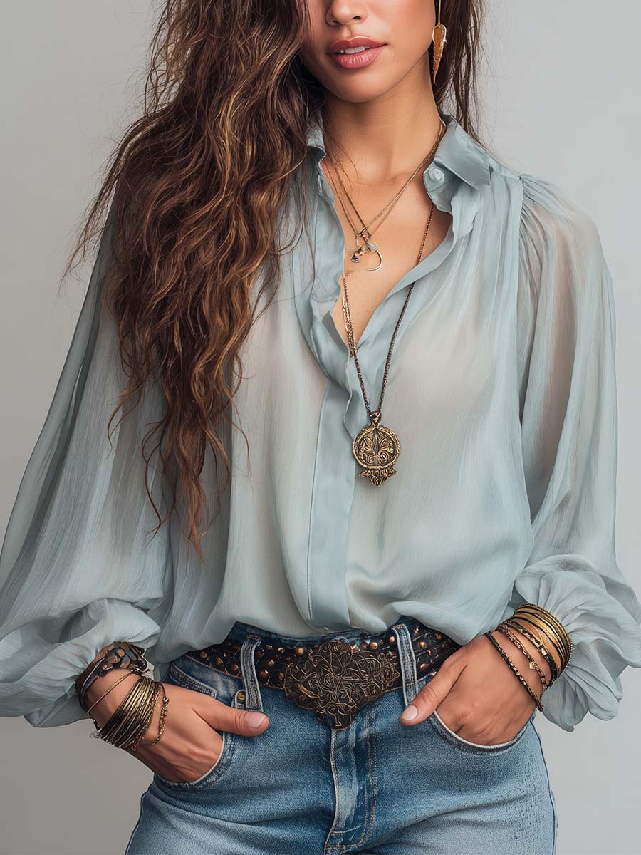 Willa London™ | Sheer Elegance Blouse