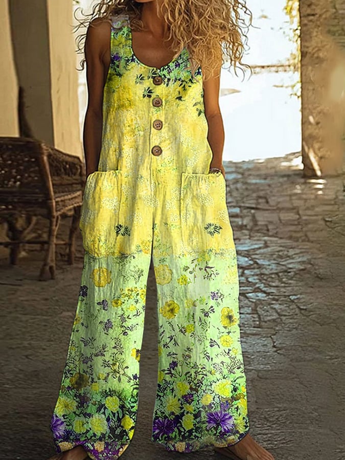 Willa London™ | Vintage Floral Retreat Jumpsuit