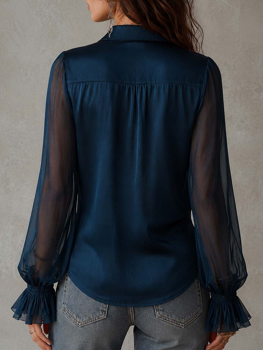 Willa London™ | Vintage Ruffle Elegance Shirt