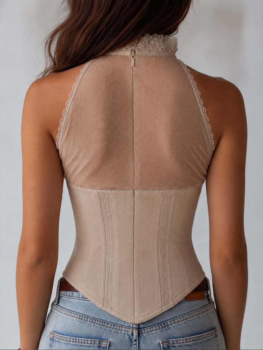 Willa London™ | Victorian Elegance Corset Halter Top
