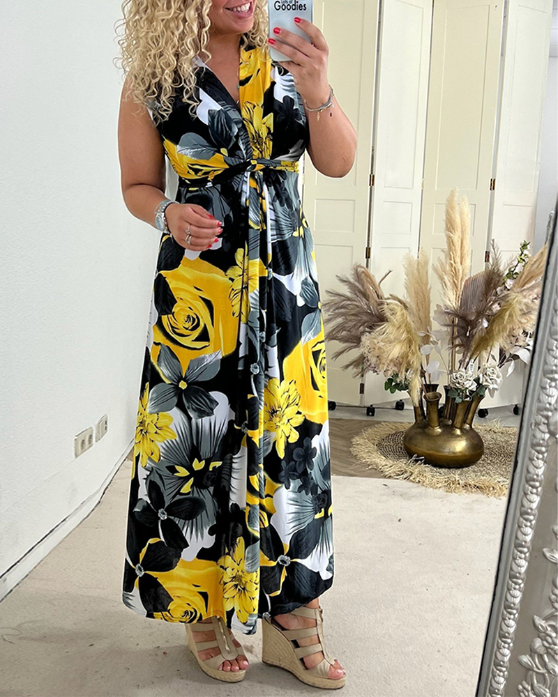 Willa London™ | Floral Elegance Maxi Dress