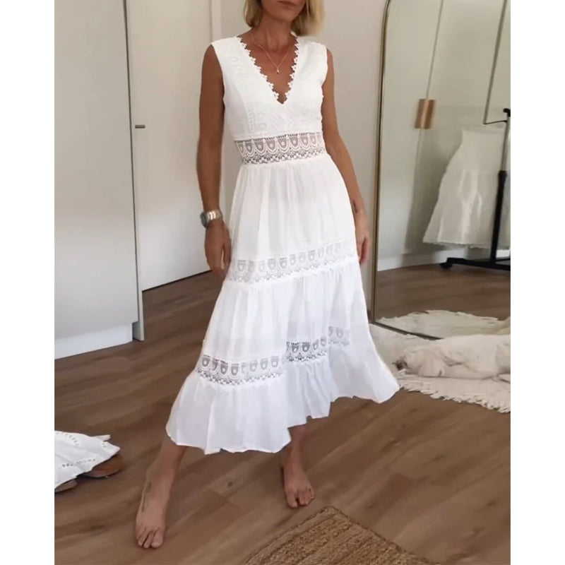 Willa London™ | Lace Elegance Midi Dress