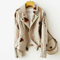 Willa London™ | Faelan Embroidered Leather Jacket