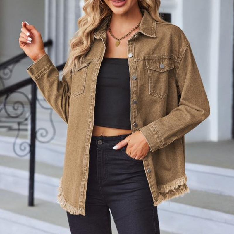 Willa London™ | Rebel Fray Denim Jacket